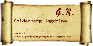 Goldenberg Magdolna névjegykártya